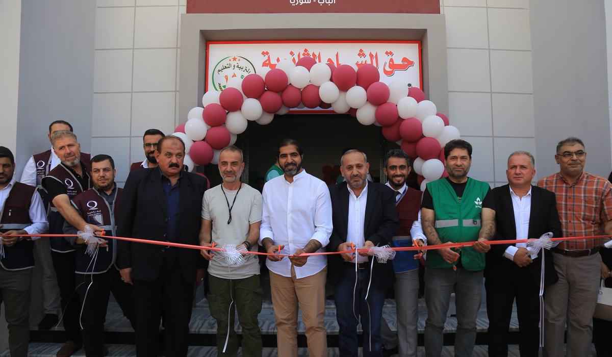 Qatar Charity Opens School in Northern Syria